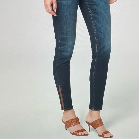 NWT WHBM Mid Rise Skinny Ankle Jeans 2R - Picture 4 of 16